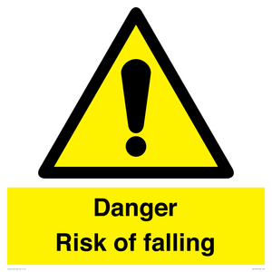 Danger Risk of falling